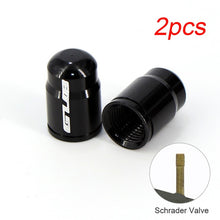 Load image into Gallery viewer, 2pcs Aluminum Bicycle Tire Valve Cap Ultralight Mountain Road Bike Tyre Cap Schrader/Presta Tire Valve Protector MTB Accessories