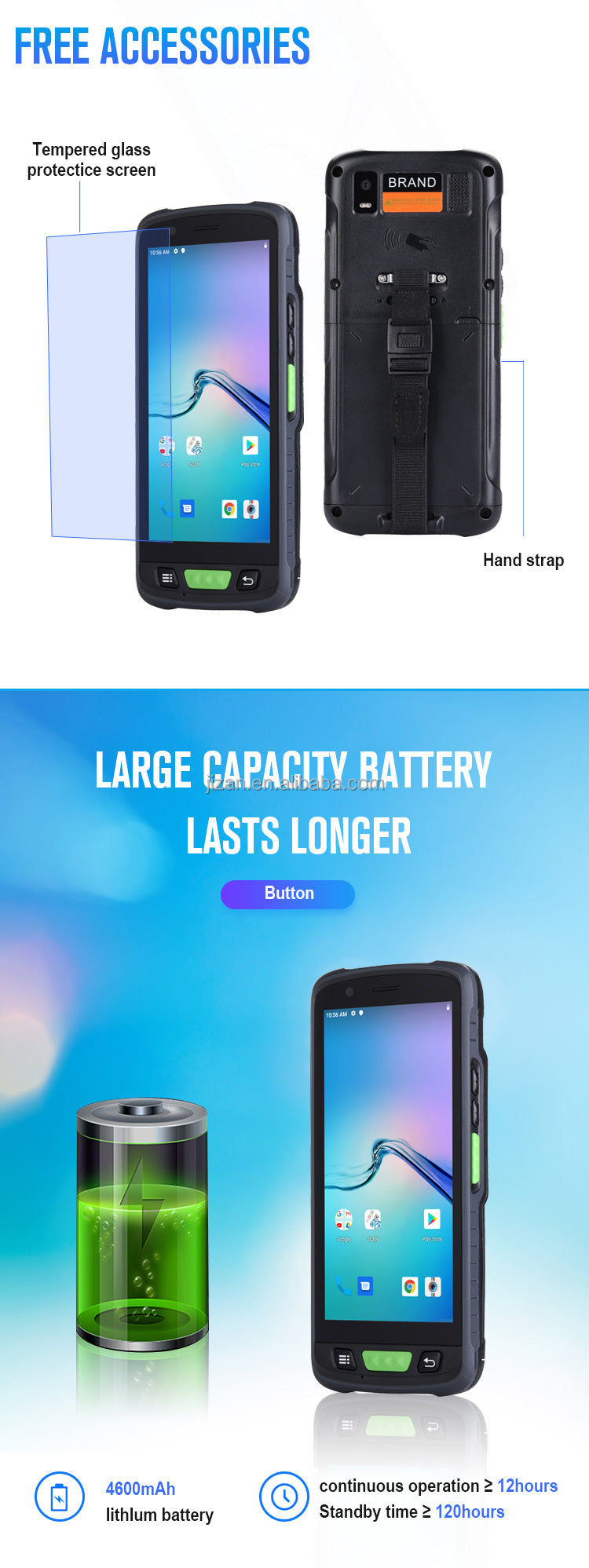 handheld terminal industrial PDSs 2D qr code reader handheld terminal pda android barcode scanner