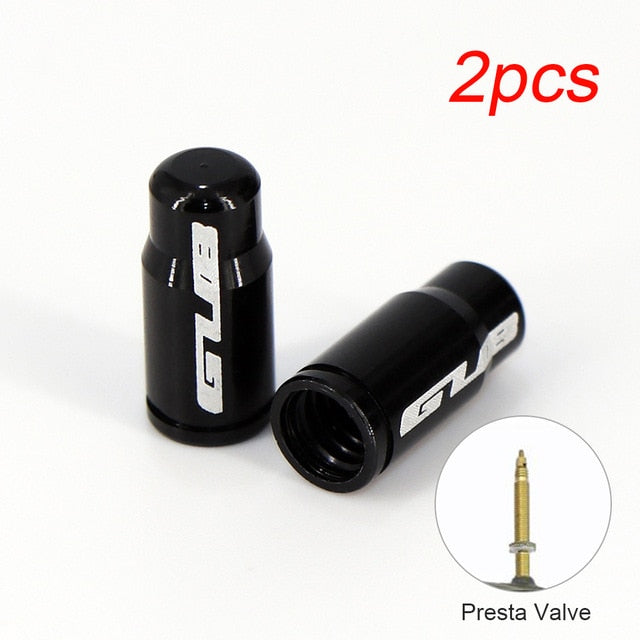 2pcs Aluminum Bicycle Tire Valve Cap Ultralight Mountain Road Bike Tyre Cap Schrader/Presta Tire Valve Protector MTB Accessories
